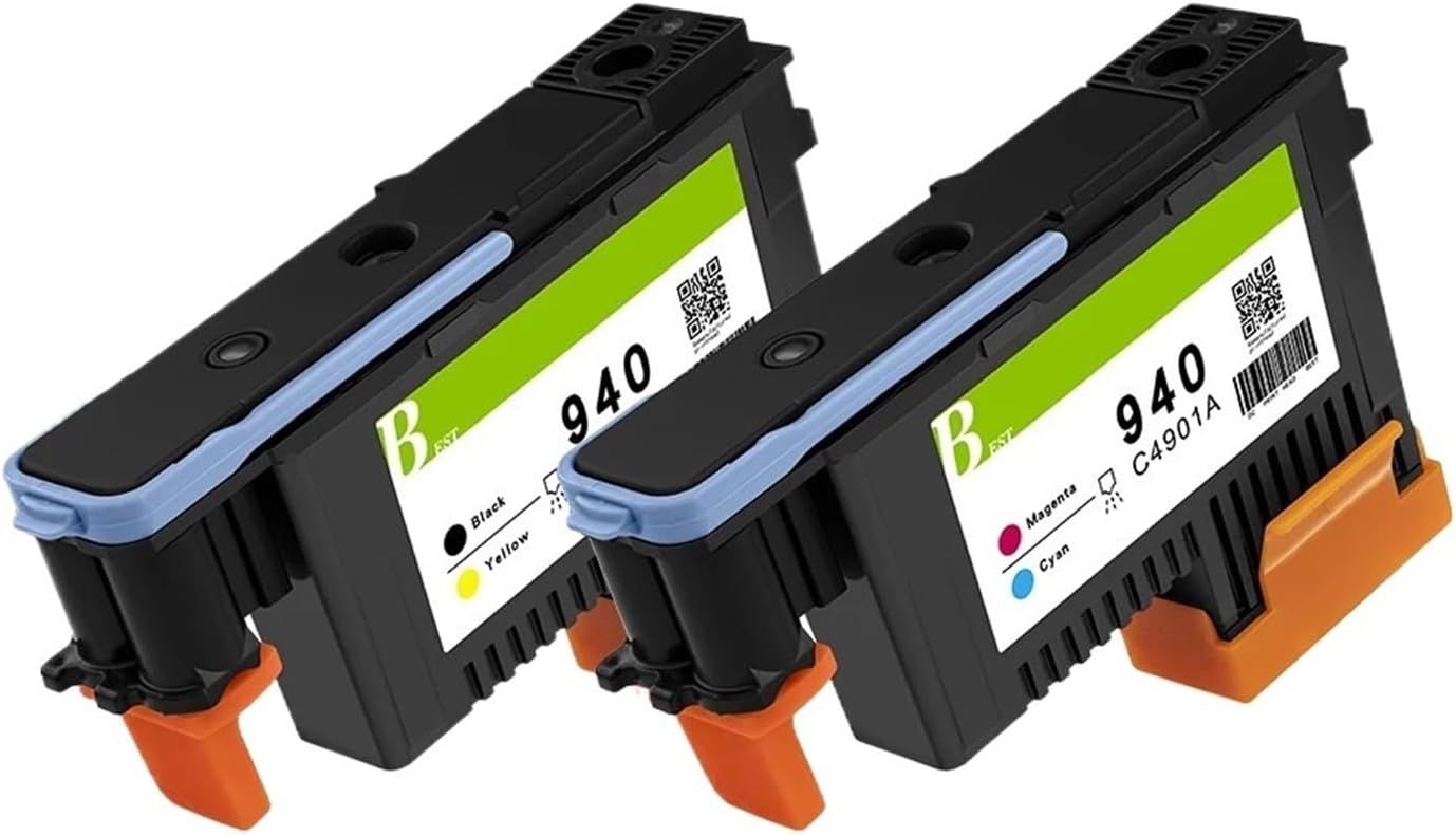 2 Packs 940 Print Head C4900A C4901A Printhead Compatible for HP Officejet Pro 8000 8500 8500A 8500A Plus 8500A Printer