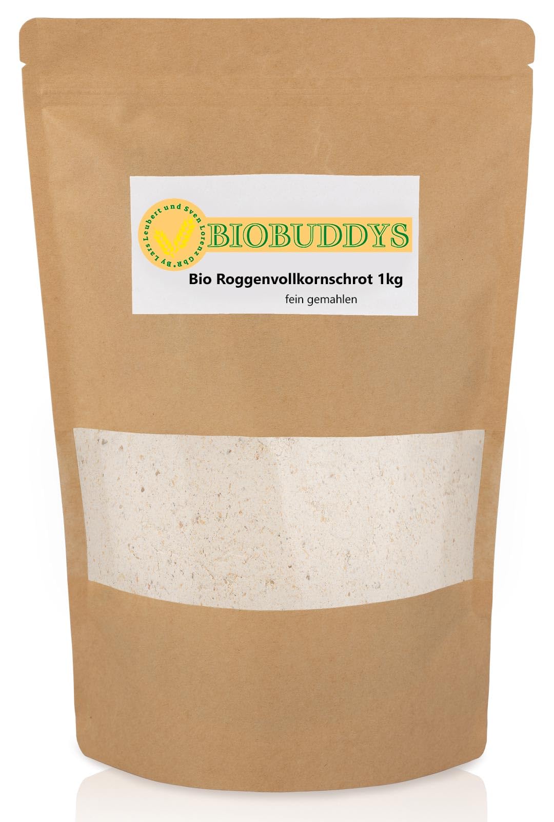 Bio Roggenvollkornschrot fein 1 kg 10er Pack | Geschrotetes Korn für Sauerteigbrot, Pumpernickel und kernige Brotteige