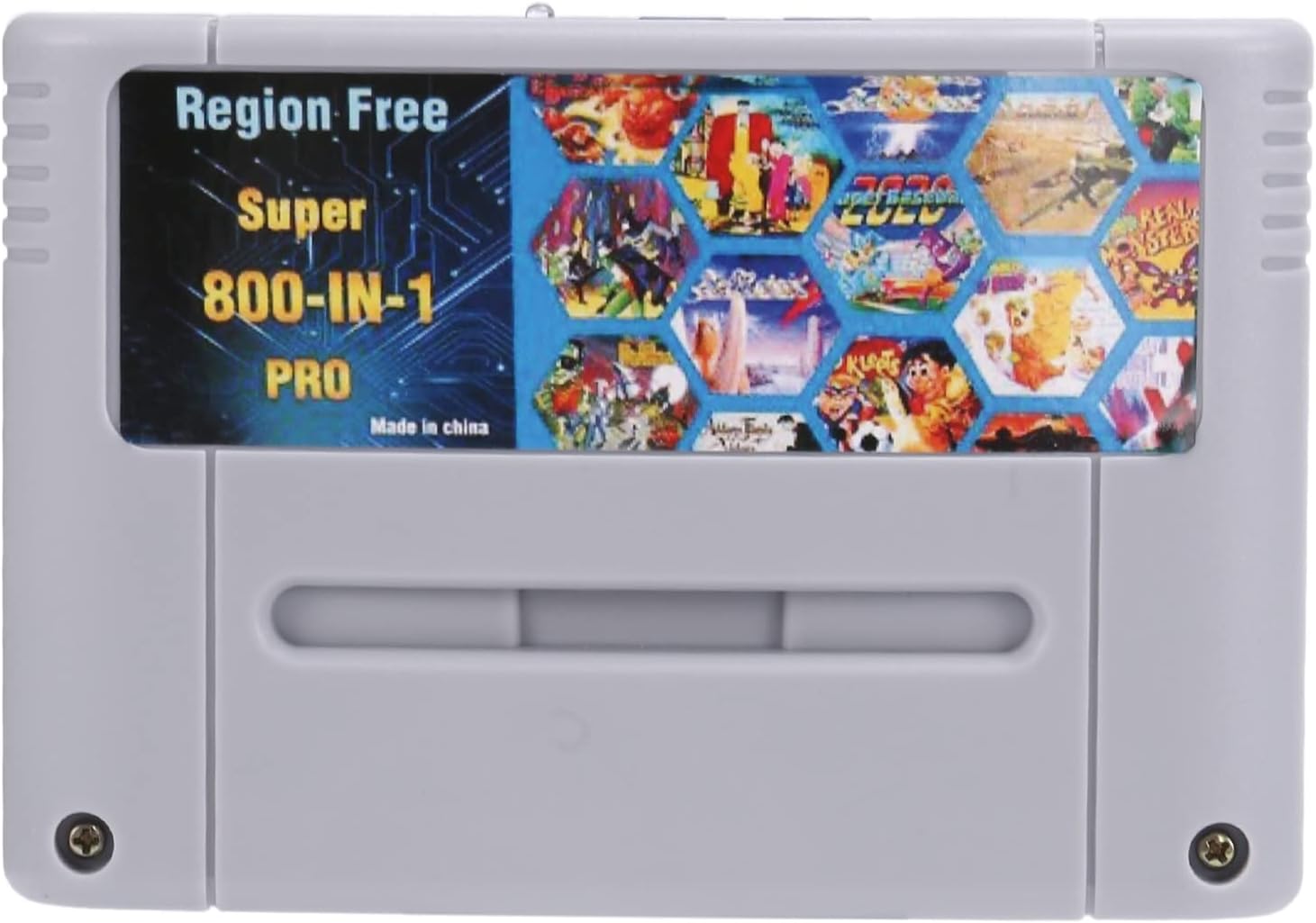 Amazon Pasotim 800イン1 PLUSゲームカートリッジのスーパーDIYレトロ、16ビットゲームコンソールカードUSA用