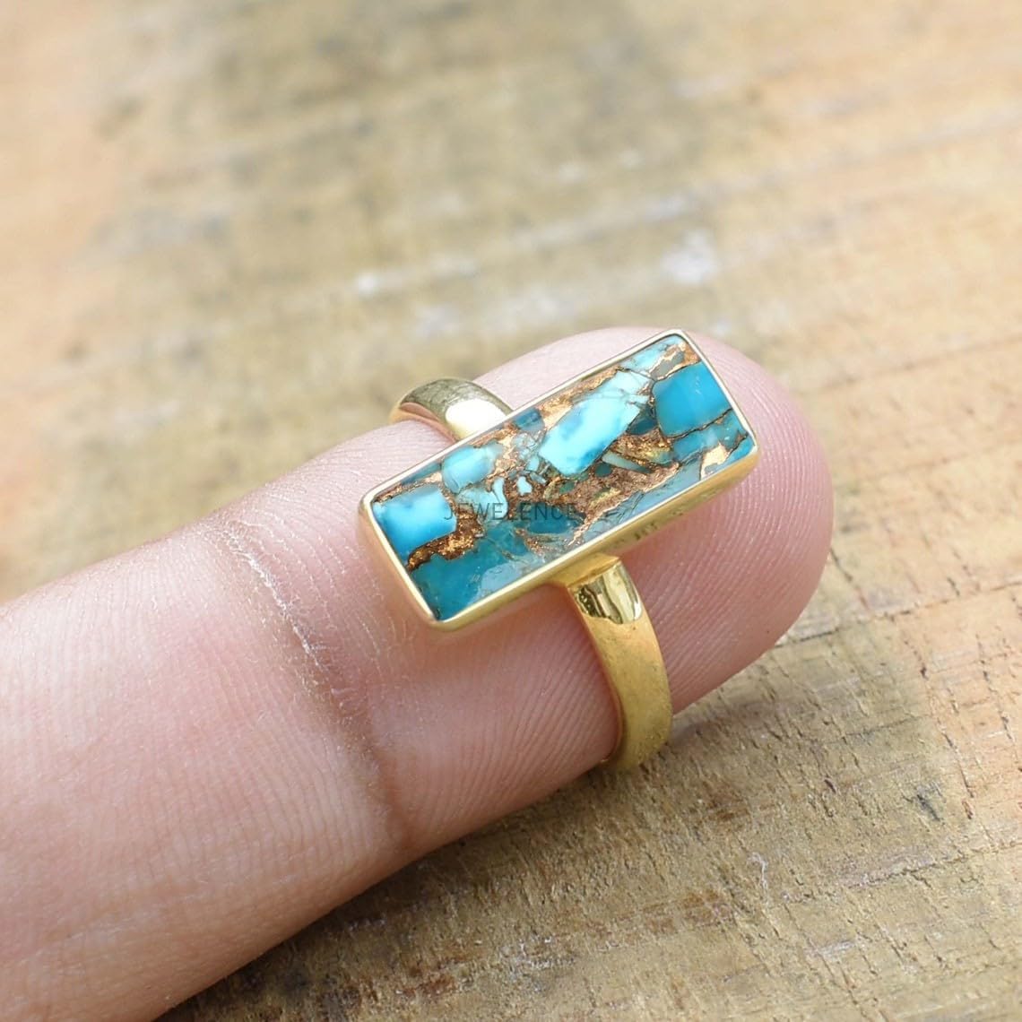 18K Yellow Gold Overlay Solid Sterling Silver Ring For Womens Gemstone Ring Sterling Silver Engagement Ring August Birthstone Bezel Set Gemstone Bar Ring