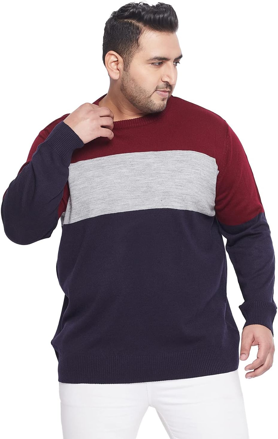 - Plus Size Men's Regular Fit Sweaters