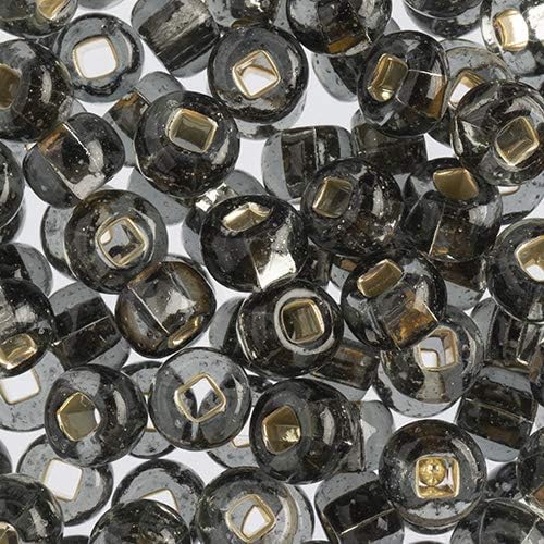 Preciosa Czech Seed Beads 32/0 (8mm) Silver Lined Transparent Grey - 250g Bulk Bag Beads for Jewelry Making and Crafts