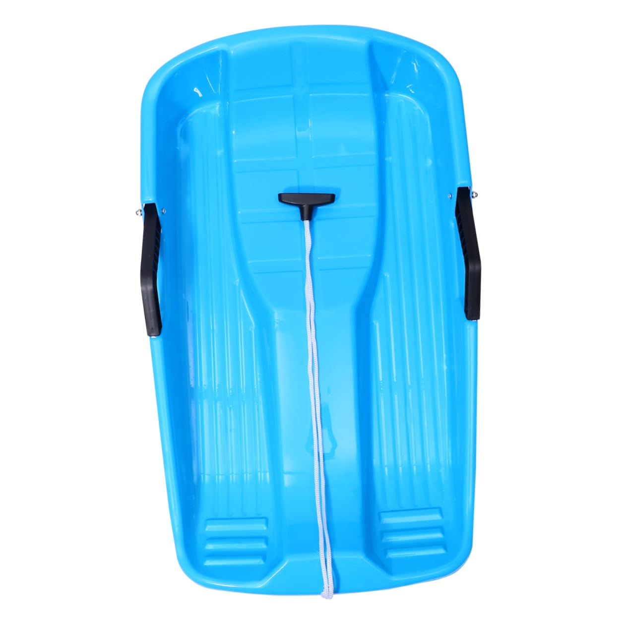 HANABASS Durable Plastic Snow Sled for Adults Outdoor Winter Slider for Lightweight for All Ages Random Accessories Included