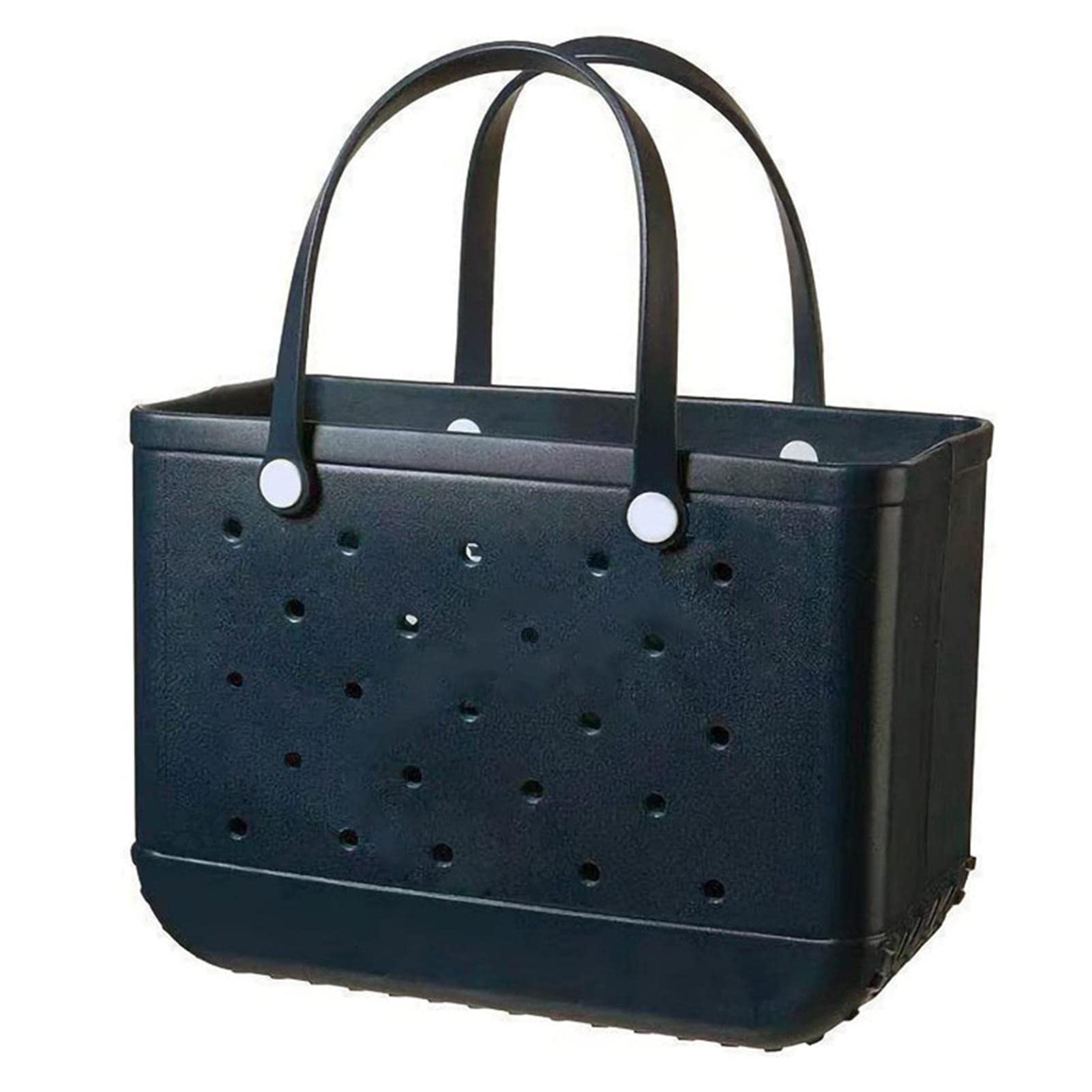 Grand sac de plage, sac de transport en caoutchouc, sac de voyage étanche pour femme, sac de transport lavable, sac à main élégant pour femme, sac à provisions en caoutchouc avec trous, sac à main