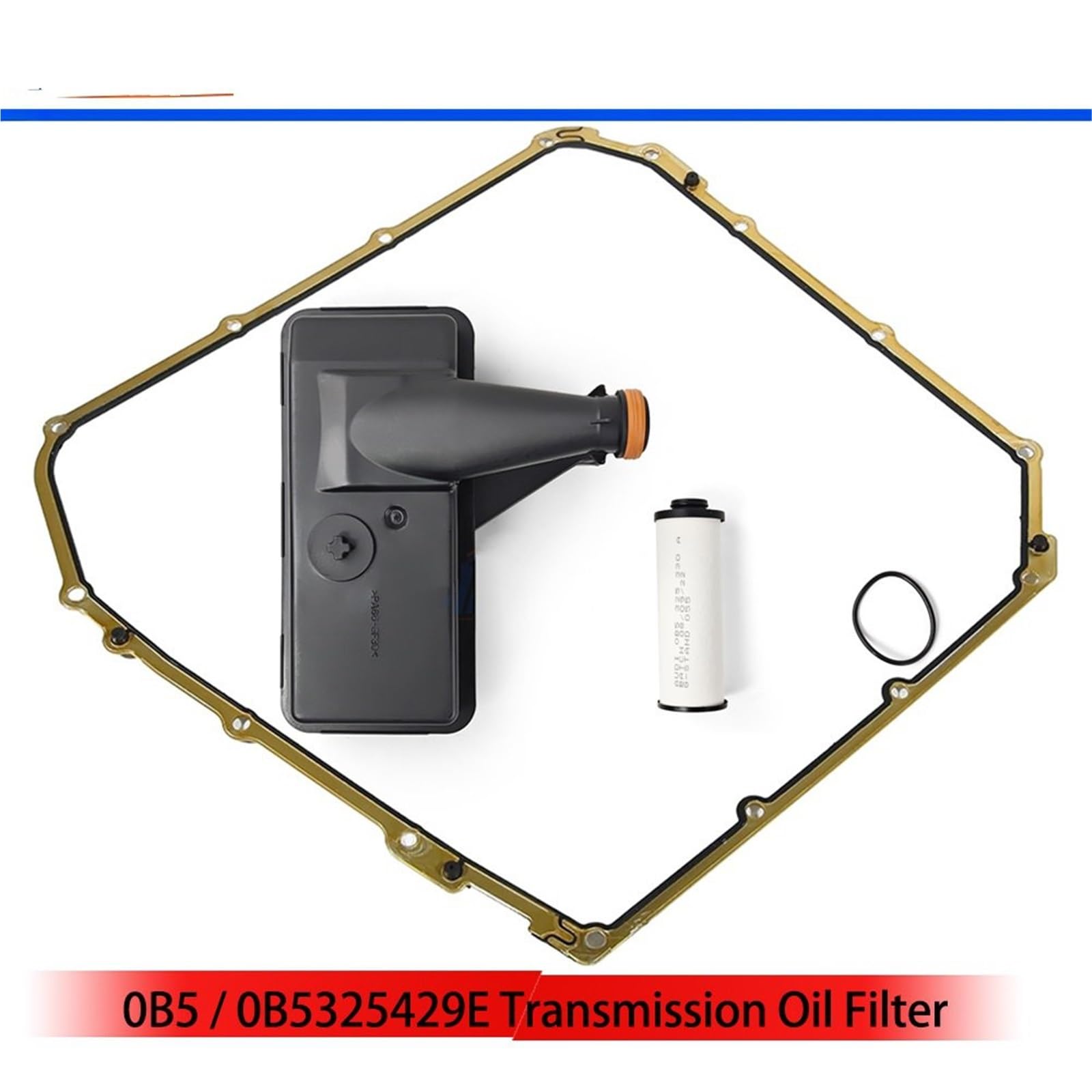 Uszczelek Filtra Skrzyni Biegów Zestaw filtrów oleju przekładniowego pasujący do Audi A4 A5 A6 A7 Q5 S5 S6 RS5 pasujący do Porsche Macan DL501 0B5 DSG zestaw filtrów skrzyni biegów(Set of 3PCS)