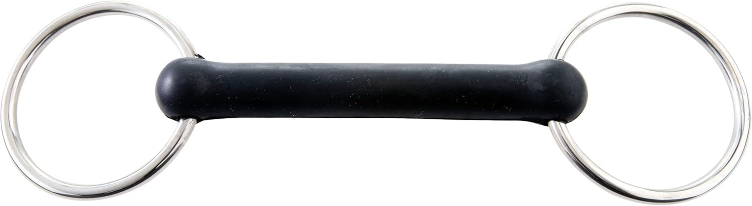 Solid Rubber Mouth Loose Ring Snaffle Bit