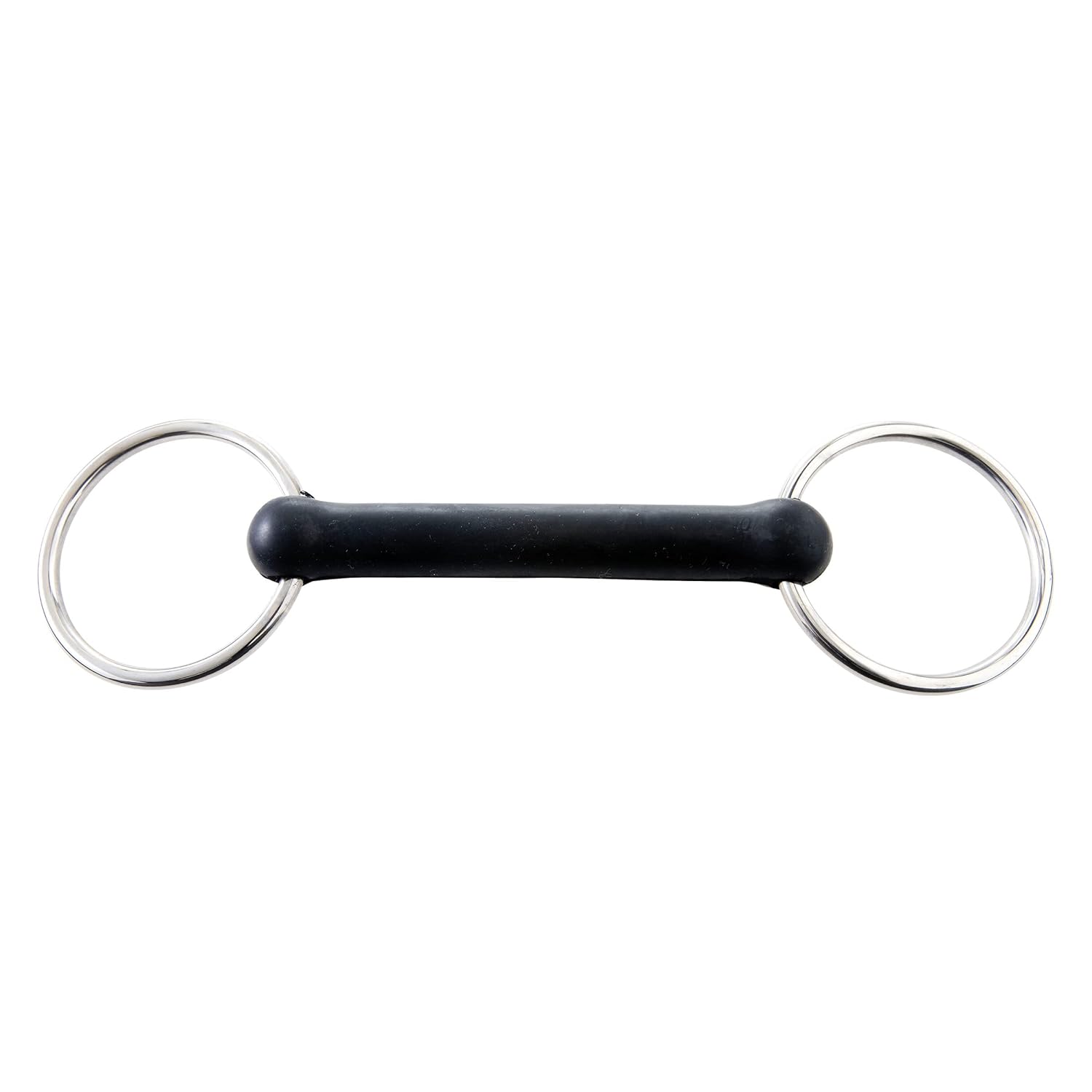 Korsteel Solid Rubber Mouth Loose Ring Snaffle Bit, 4.75"