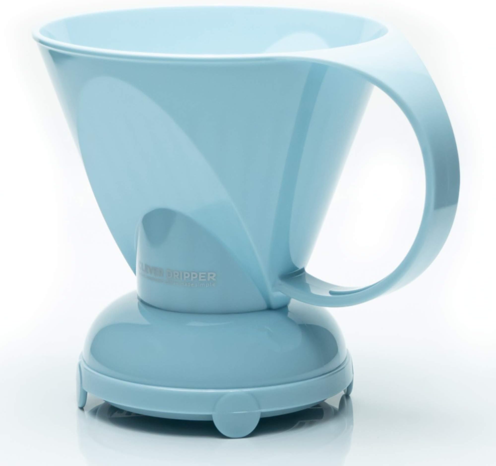 Clever Coffee Dripper Macaron Blue Coffee Maker Safe BPA Free Plastic Hassle-Free Ways Make Manual Pour Over Coffee & Cold Brew (Large)