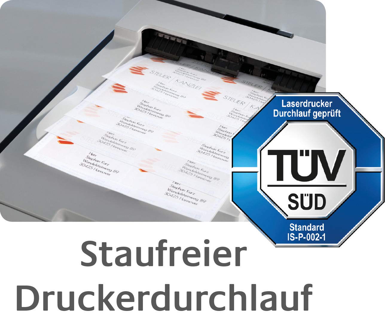 Avery Zweckform Zweckform - Papier - permanenter Klebstoff - weiß - 99.1 x 139 mm 1200 Etikett en - Etiketten/Beschriftungsbänder - A4