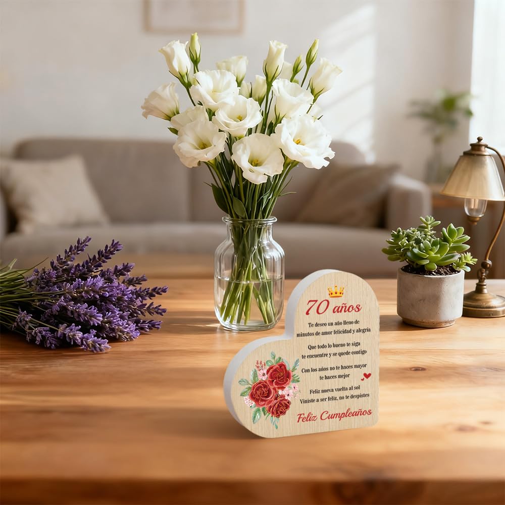 Regalo Mujer 70 Años Decoración Mader Regalos Hombre 70 Años Regalos Cumpleaños Mujer Originales Ideas Personalizados Cumpleanos Calendario de Adviento Reyes Regalo Navidad Reyes