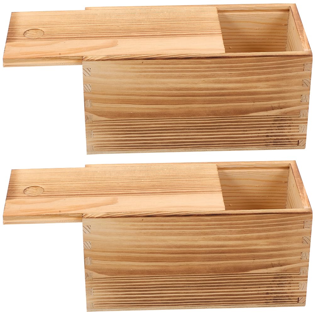 Boîte en bois brut SEWACC pour organiser vos souvenirs de famille et petits trésors