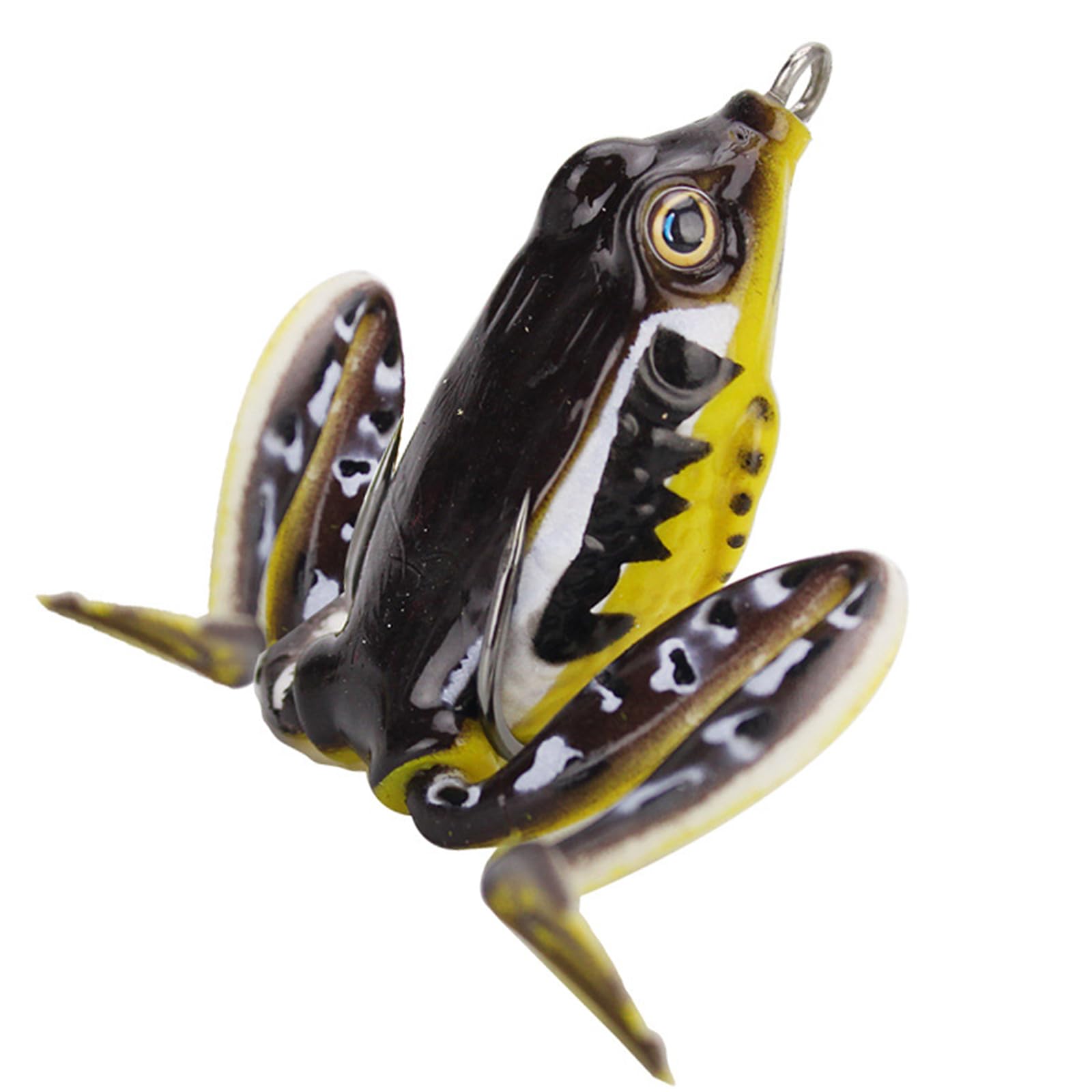 Xjdzineq Frogs Baits Topwater Lures with Hook Crankbait Artificial Swimbait for Saltwater Fishing High Carbon Steel Hook