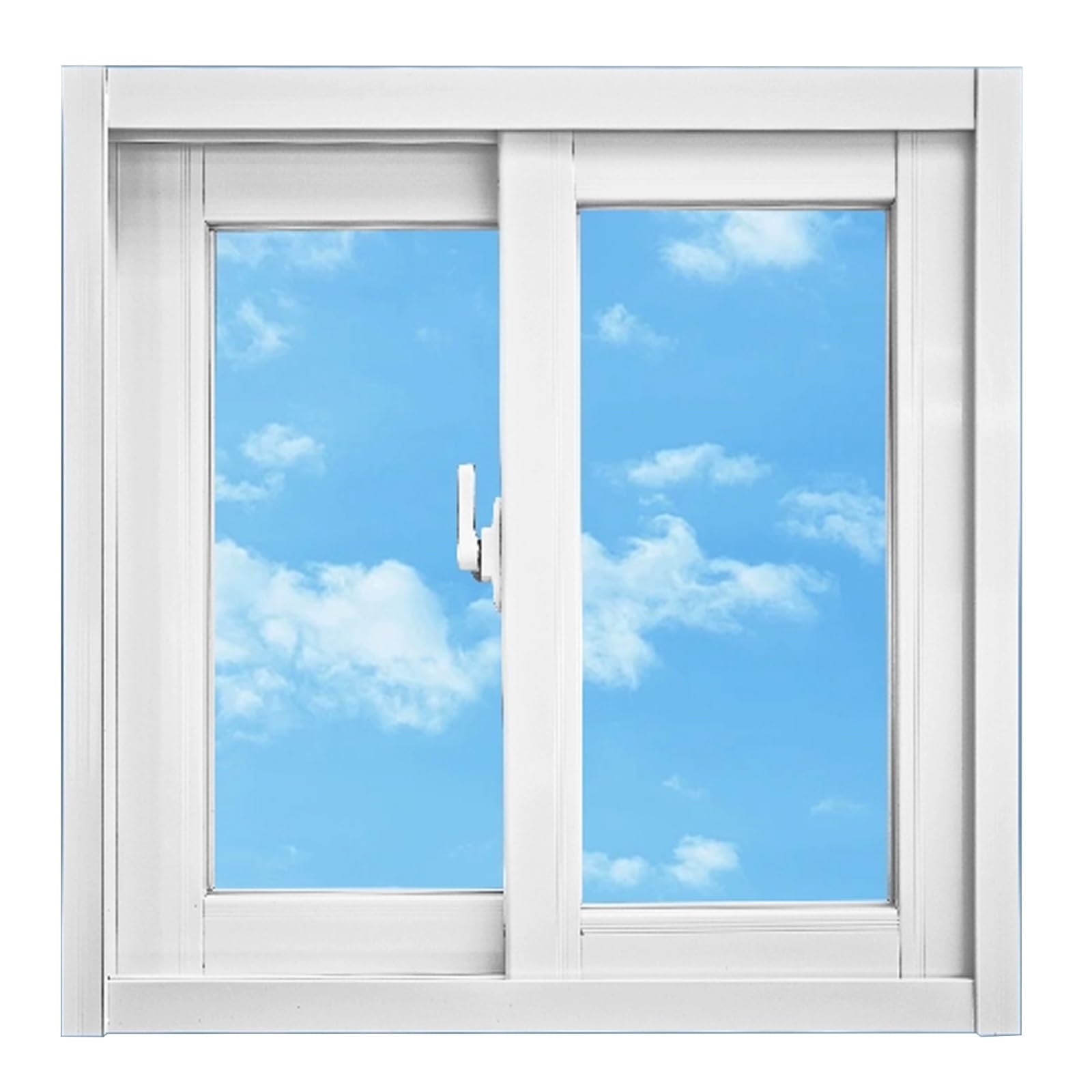 THNSAWX Replacement Basement Windows, Shed Sliding Window, Aluminum Horizontal Slider Window, Mobile Home Windows, Tempered Glass, Easy Install(White,100x120cm/W39.3xH47.2in)