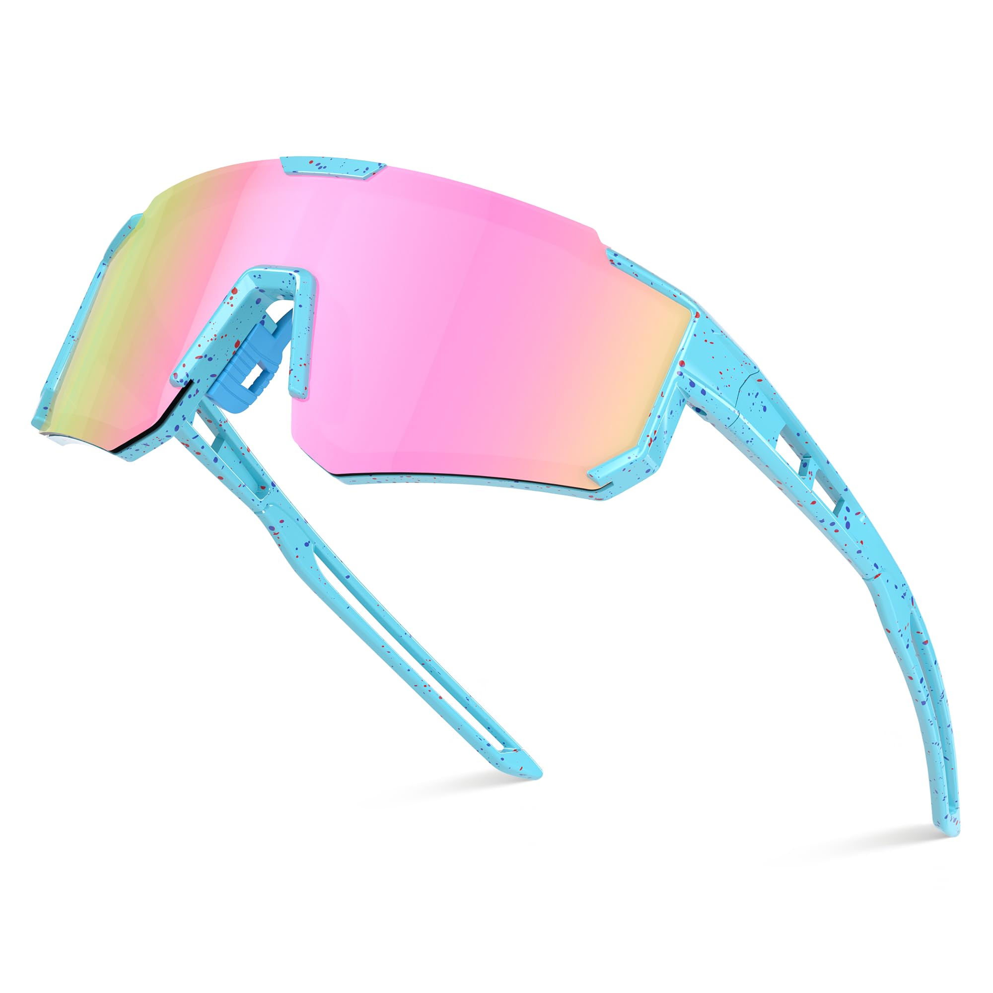 Polarisierte Kinder-Sonnenbrille für Jungen und Mädchen, Jugendliche, Baseball, Softball, Radfahren, Sport, UV-Schutz, Alter 3–12 Jahre