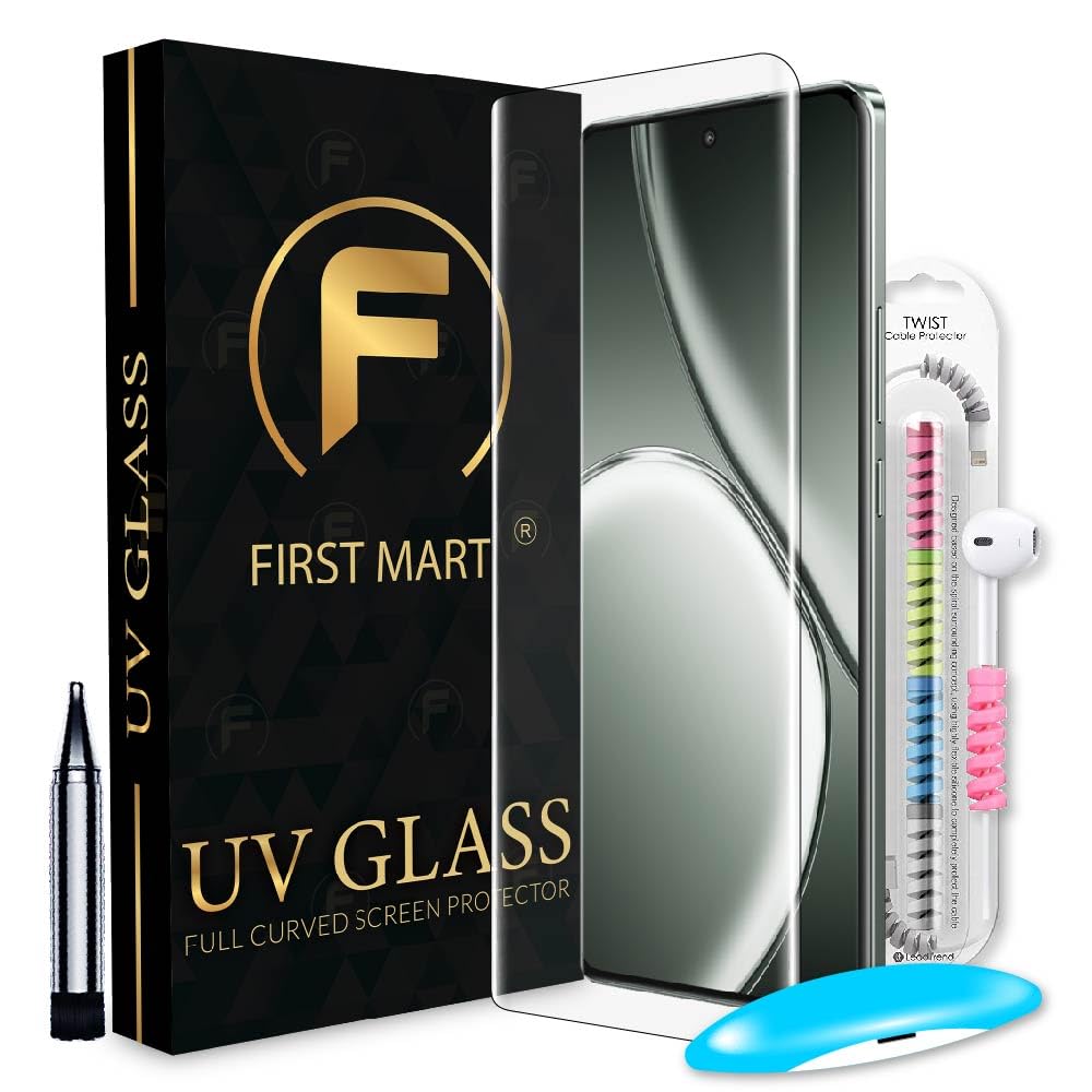 FIRST MART Tempered Glass for Realme GT 6T 5G / Realme GT 6 5G with Edge to Edge Full Screen Coverage and Easy Installation Kit and Cable Protector, Pack of 1 (B0D5CTFFTJ) Amazon Price History, Amazon Price Tracker