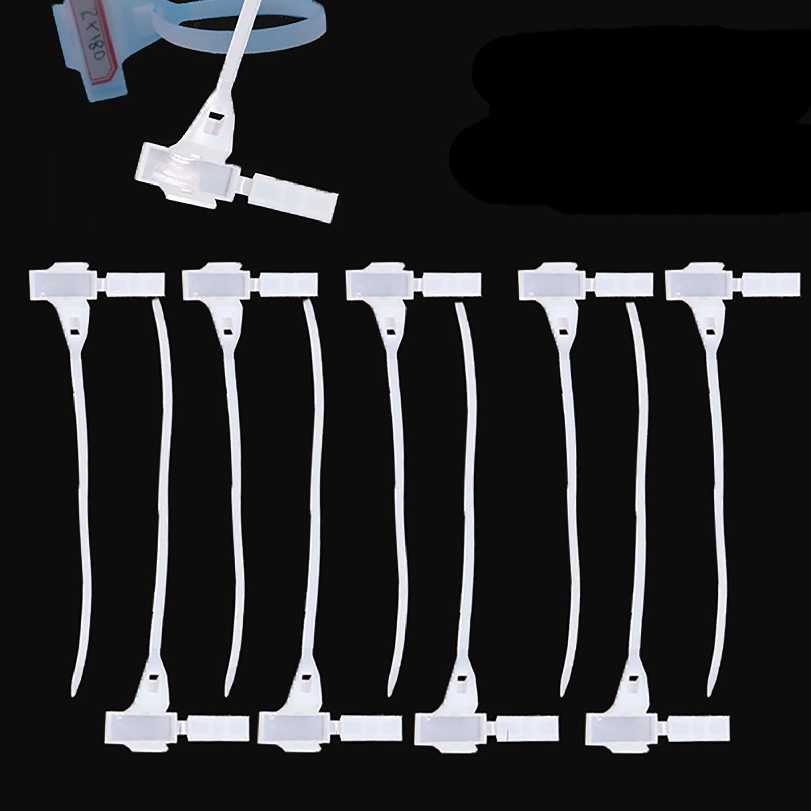 Lot de 500 attaches de câble en nylon de qualité supérieure 5 x 180 mm