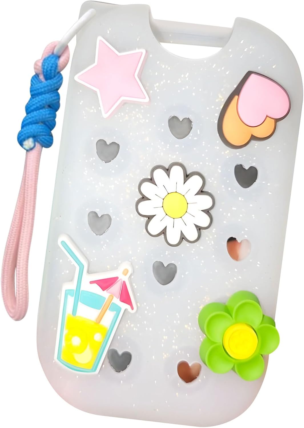 Protective Silicone Case for Hand Sanitizers Bottles Equipped with Keychain for Attachment and Decoration Silicone