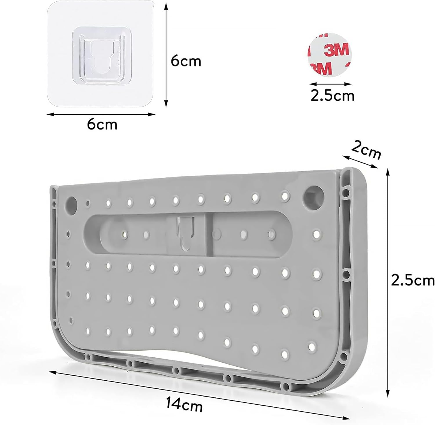 4Pcs Wall Mounted Shoes Rack, Folding Hanging Space Saver Shelf for Shoes Storage Rack, without Drilling Draining Removable Shoes Plastic for Entryway Over the Door Shoe Hangers Max Hold 10KG-4 Grey