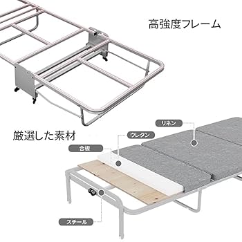 Amazon｜Kamelun折りたたみみベッド 三つ折り ベッド 折り畳み