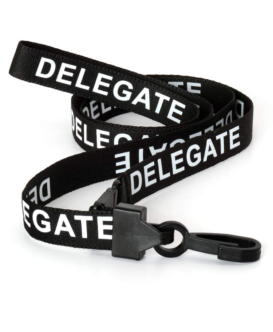 Ckb Ltd Black Ckb Ltd® 20X Delegate Lanyards Breakaway Safety Lanyard Neck Strap Swivel Plastic Clip For Id Card Holder - Pull Quick Release Design