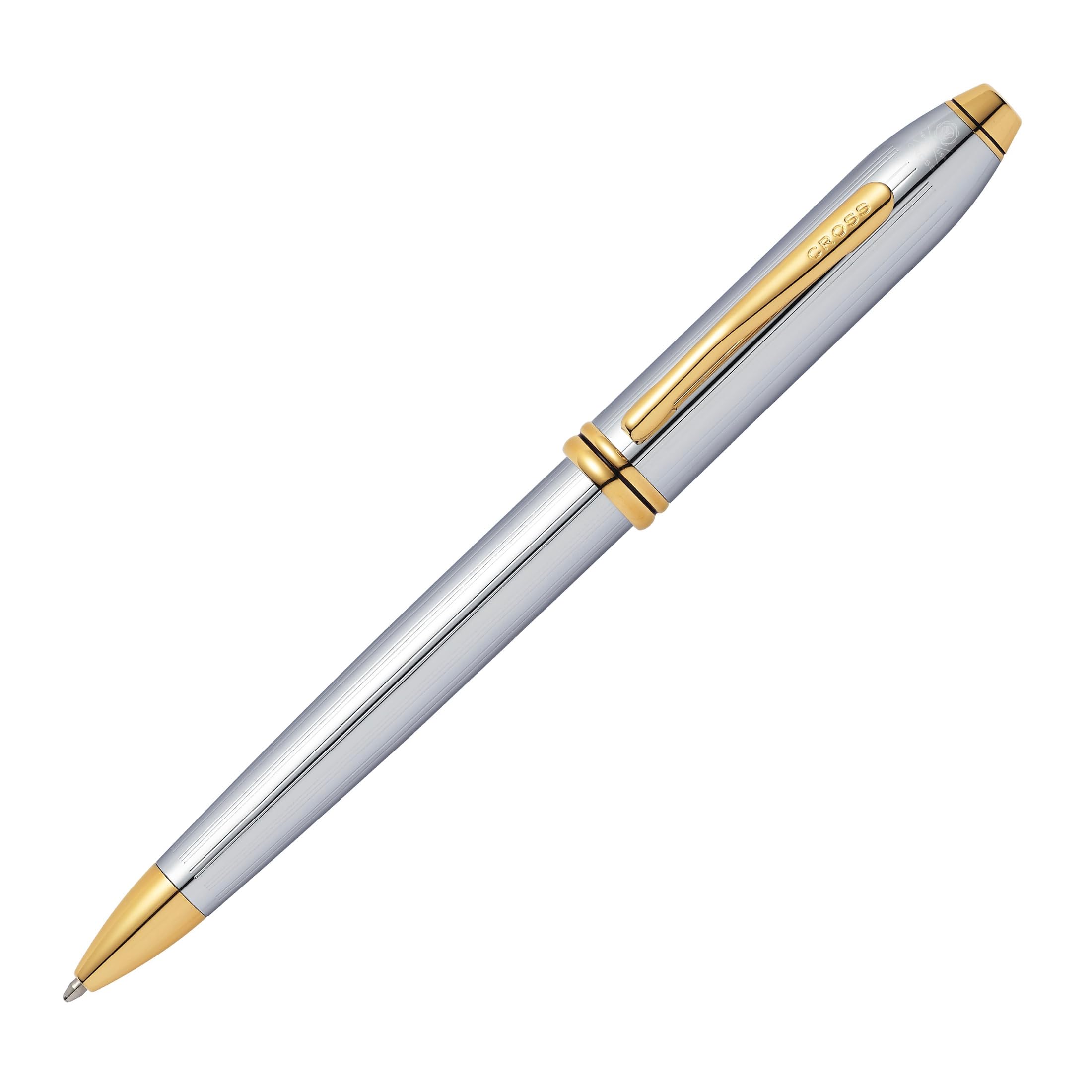 Cross Townsend Kugelschreiber (Strichstärke M, Schreibfarbe: schwarz, nachfüllbar, inkl. Luxus Geschenkbox) Medalist