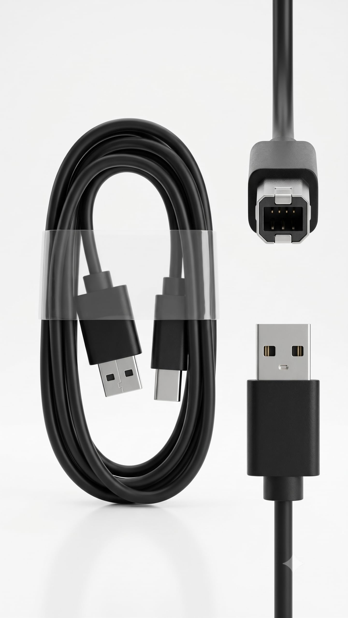usb prinrer data cable 1.5 mtr | data transfer, printer compatible, durable build, plug and play, universal fit