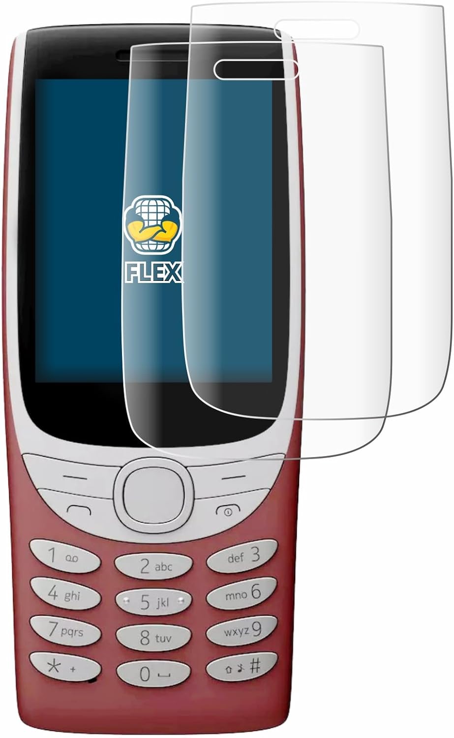 brotect 3D Curved Screen Protector Compatible with Nokia 8210 4G (2 Pack) - Full Screen Coverage