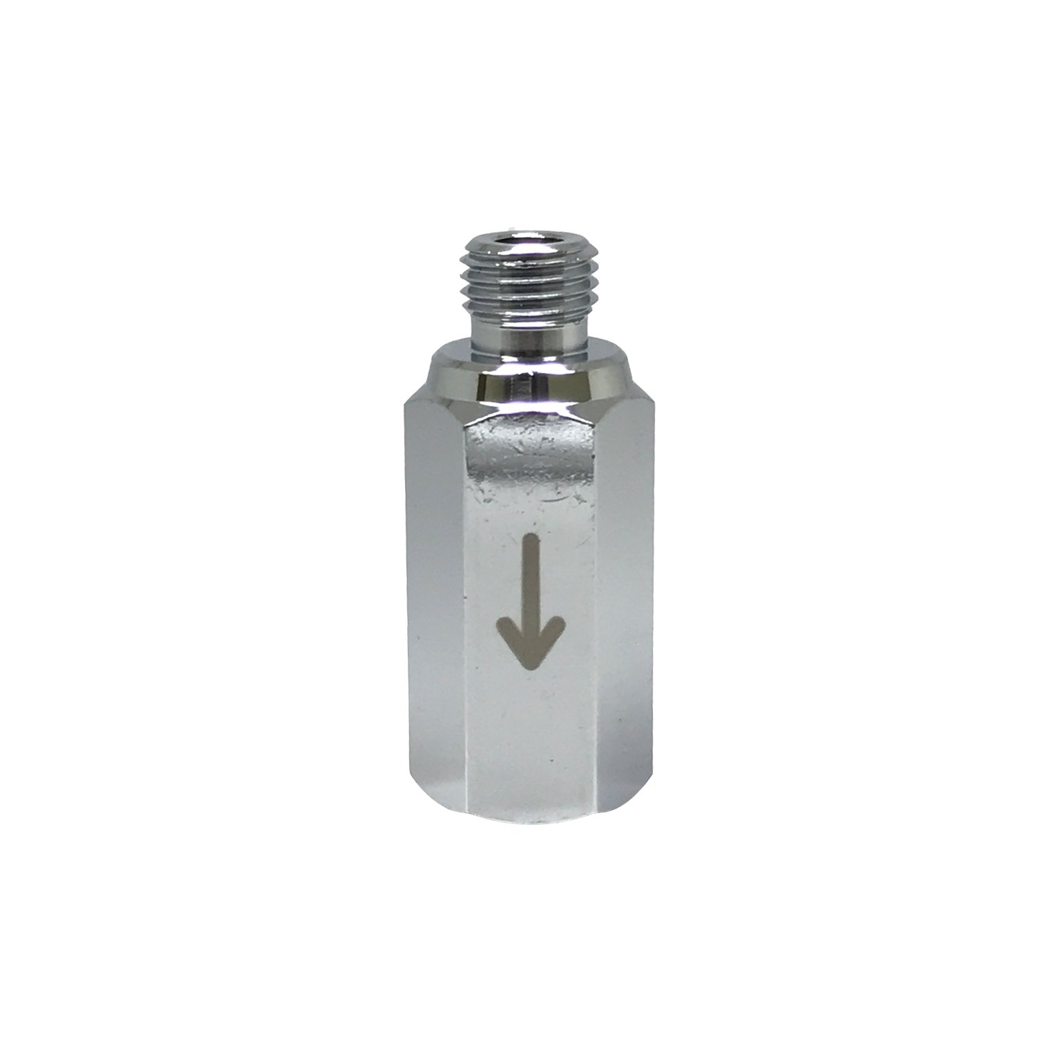 Scuba Choice Scuba Diving One Way Valve Adapter, M 3/8-24 to F 3/8-24