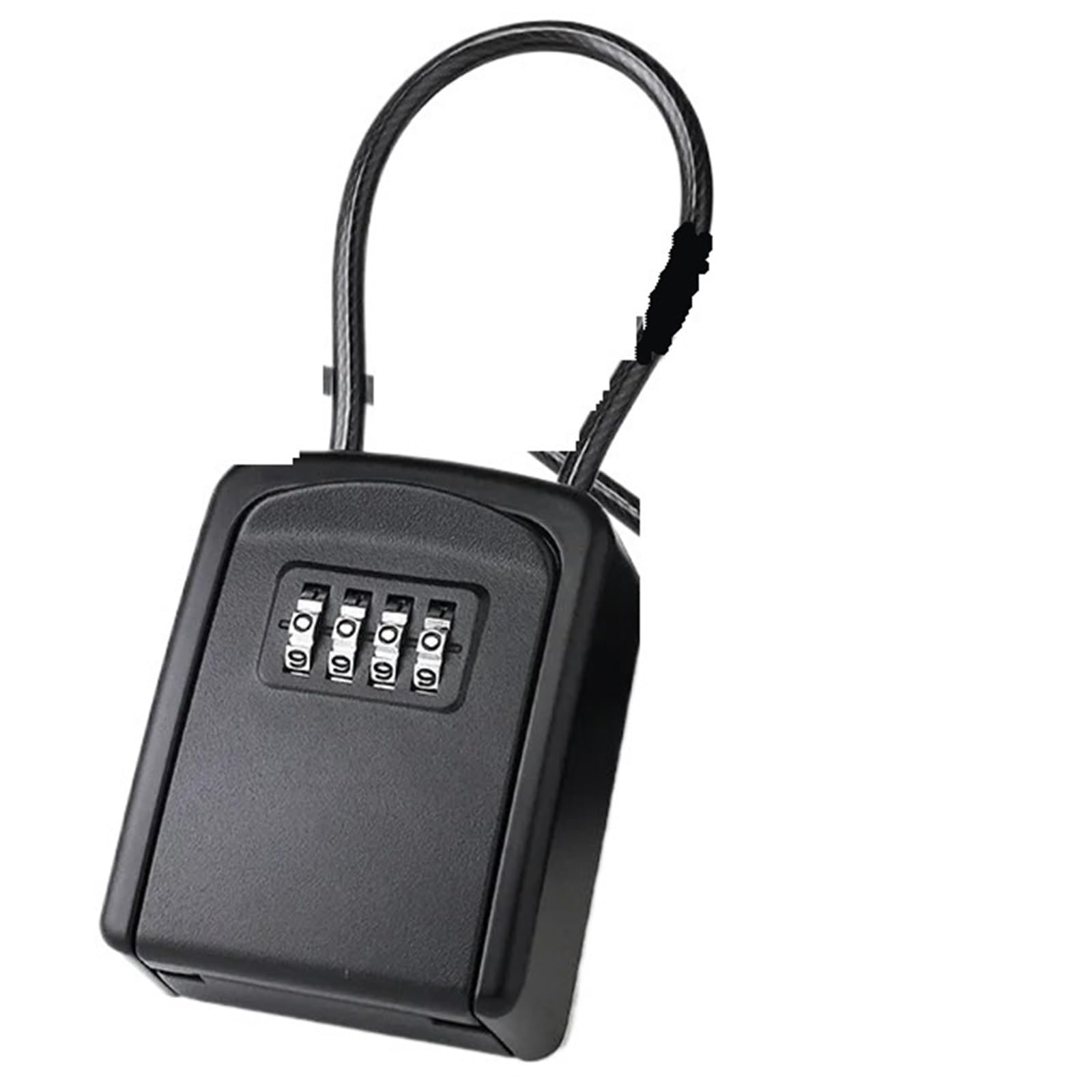 Hkybcf Black Aluminium Key Lock Box Waterproof Portable Key Lock Box For Outside And Inside Realtor Lockbox For House Keys Combination Key Hiders(Black Aluminium)