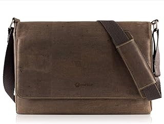 Uomo Borsa Messagero a tracolla per Portatile Vegan Sughero