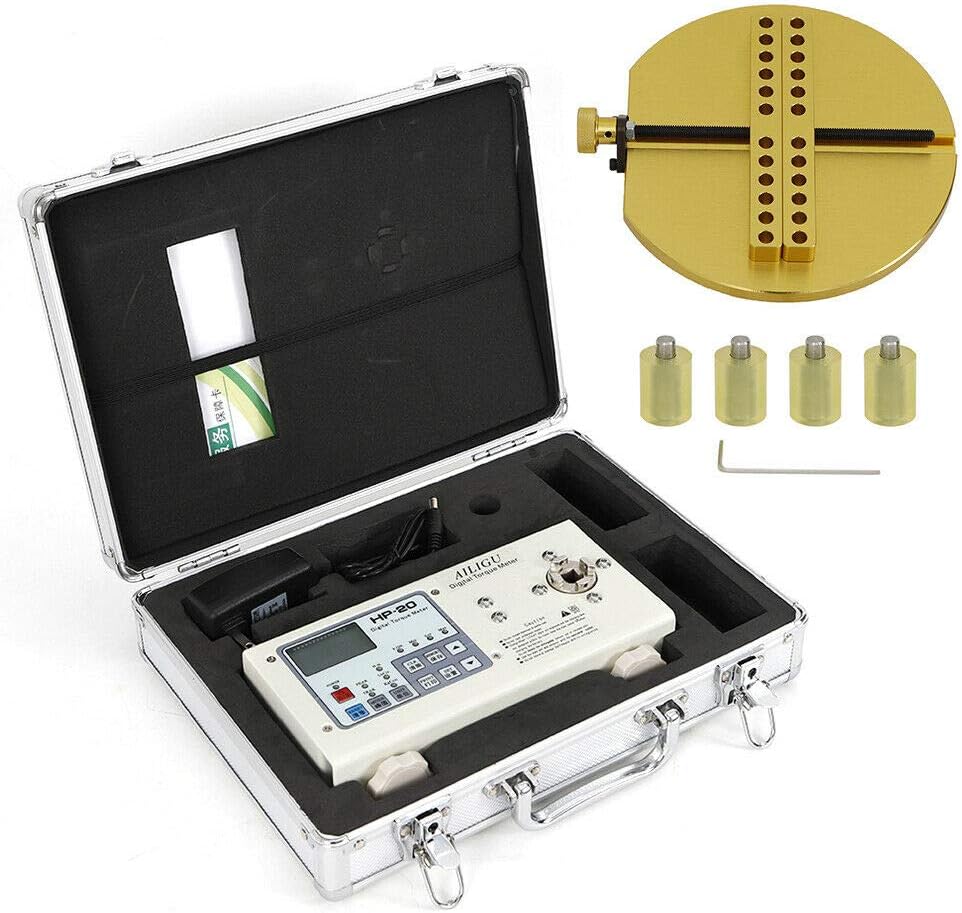 Digital Torque Meter Torsion Meter USB HP-20 Bottle Lid Bottle Cap Torsion Torque Meter Tester Continuity Tester Measuring Instrument with Fixture