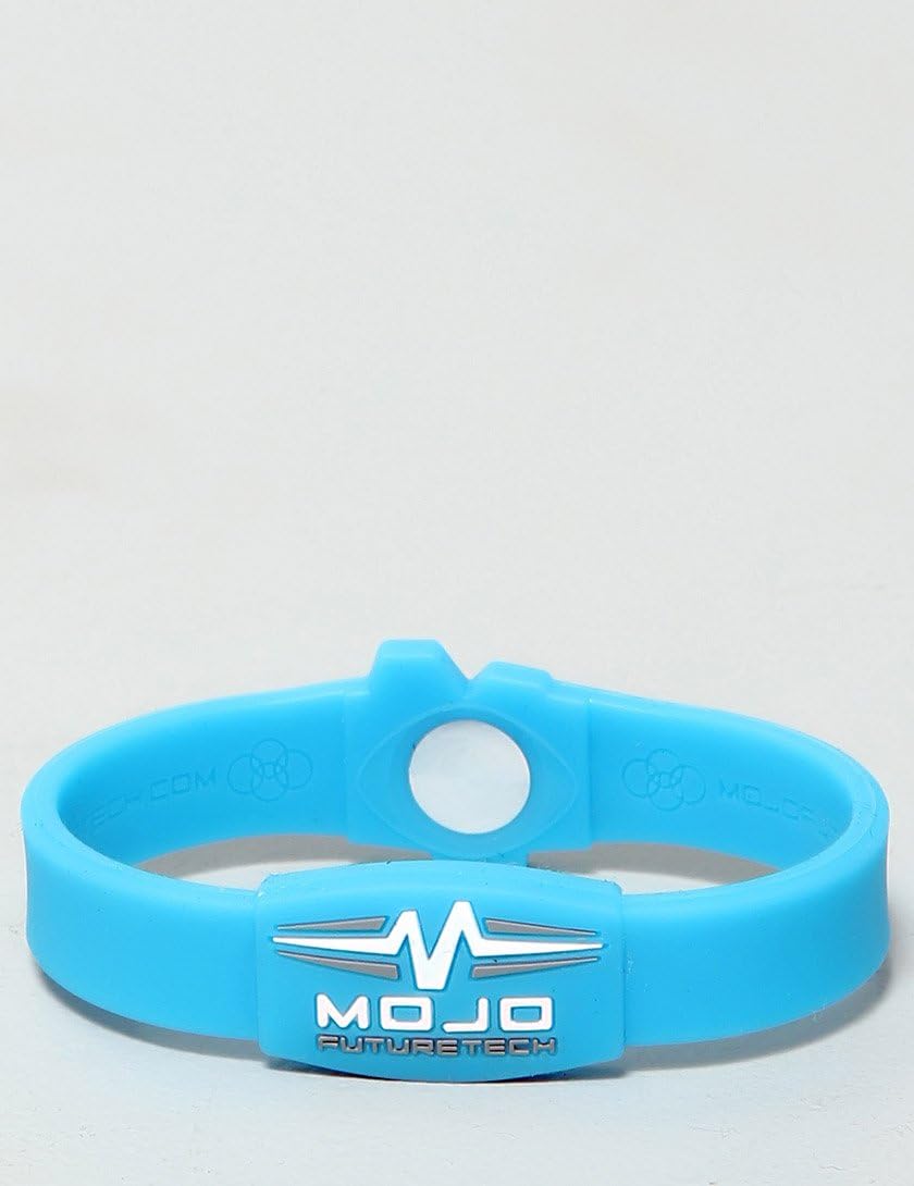 Mojo Raptor 7 inch Double Holographic wristband Blue/White/Grey Sports & Outdoors