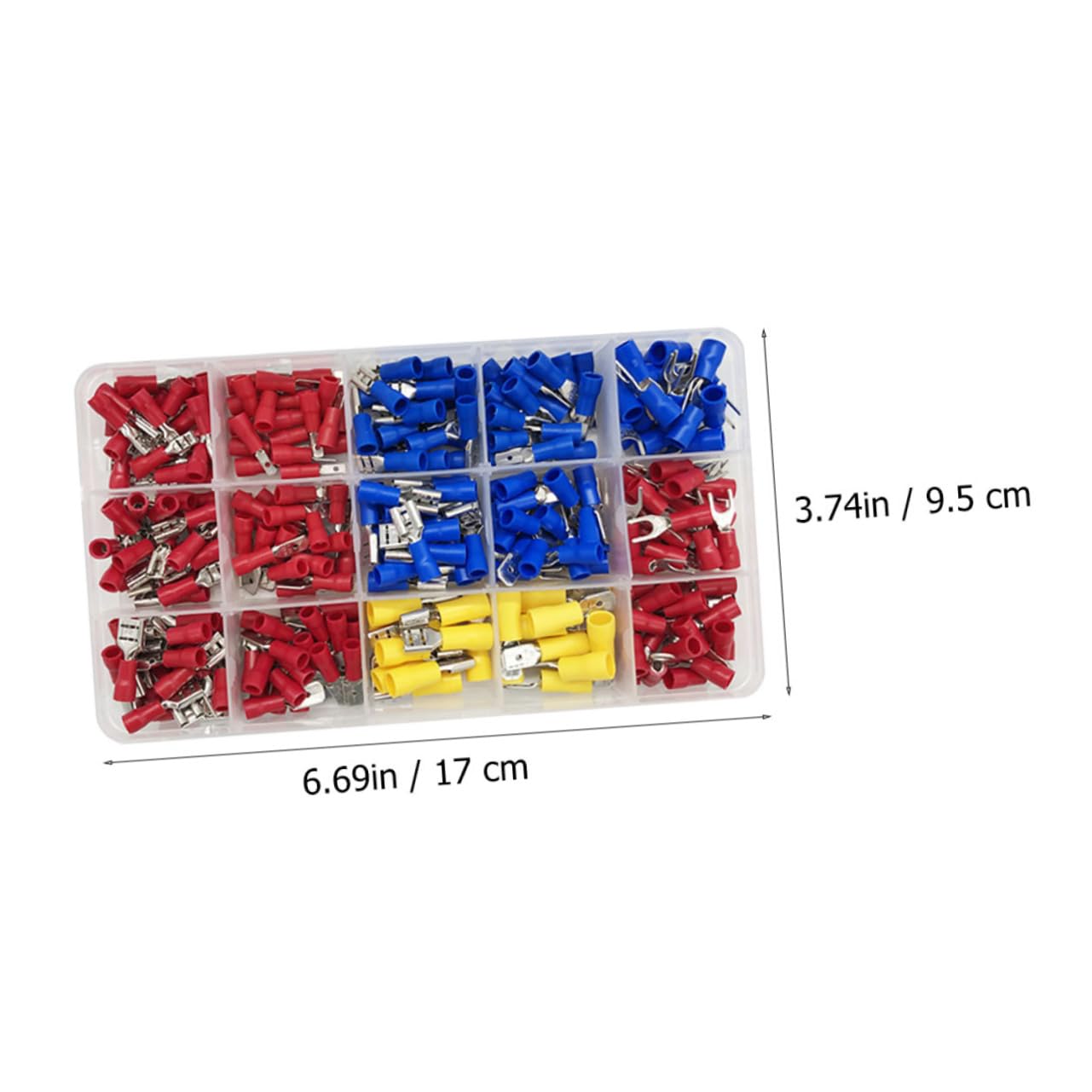 HAWILLOSCH Wire Connectors Plug 280pcs Terminal Connector Set Insulated Terminal Block for Crimping