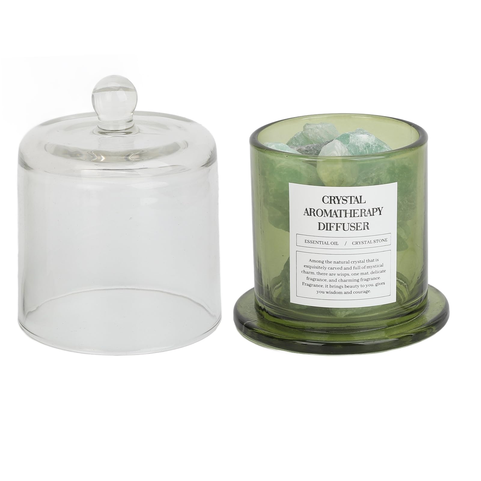 Set regalo con diffusore di olio essenziale in pietra, 20 ml, | Set di diffusore di aromi in pietra a 2 pezzi, con oli essenziali 20 ml, top in pietra realizzato a mano, contenitore in