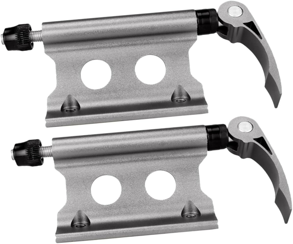2PCS Quick Release Bicycle Fork Mount Rack Adjustable Bike Car Rack Holder for Mountain and Road Bikes Sturdy Metal Construction Easy Installation for Outdoor Cycling