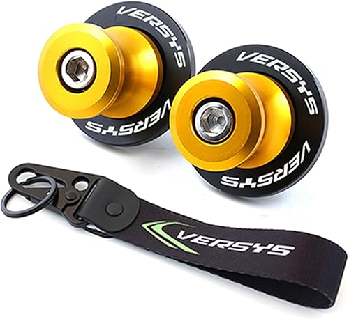 TAKENE LCHRYP - Carretes basculantes para motocicleta, tornillo de soporte de mantenimiento de 0.315 in, accesorios compatibles con llavero Kawasaki