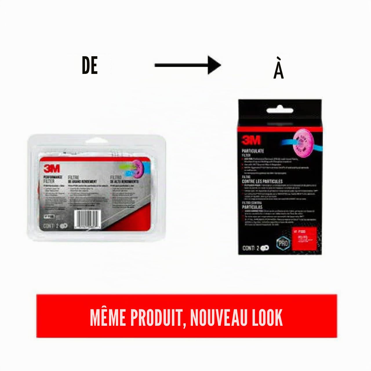 3 m P100 filtre à particules avec 10,1 pouces Niveau Bio Vapor Release, 2097PA1-A