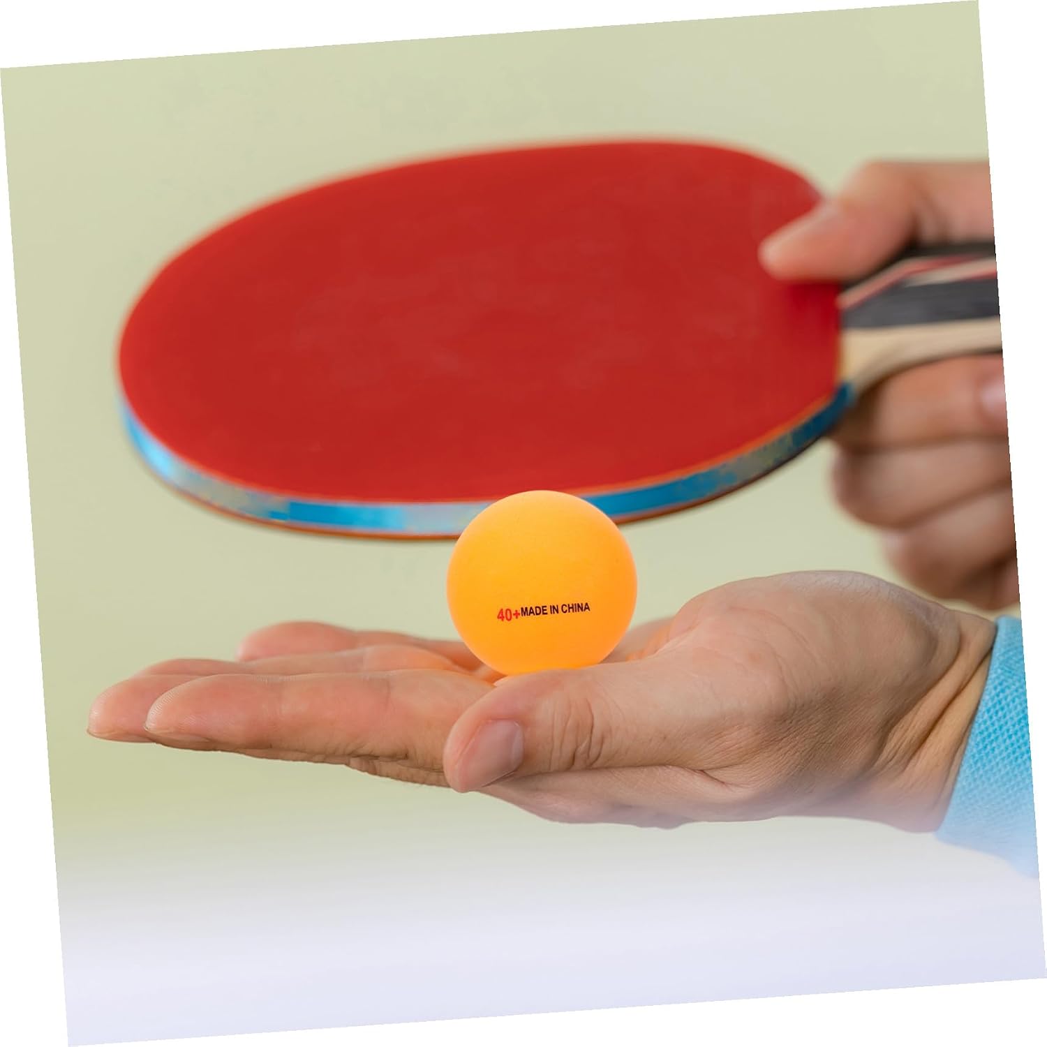 Sosoport 50pcs Yellow Table Tennis Balls Professional Training Balls Abs Material High Elasticity Durable for Adults and Ping Pong Practice