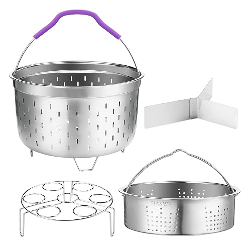 Haswe Steamer Basket for instant Pot Pressure Cooker Accessories Set
