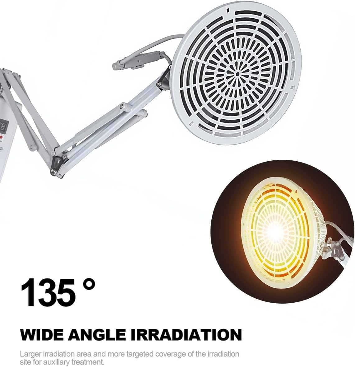 Portable TDP 260W Floor Standing Head Treatment Timer Control with Rotatable Lamp Specific Wave Electric Baking Lamp for Relaxing Muscle