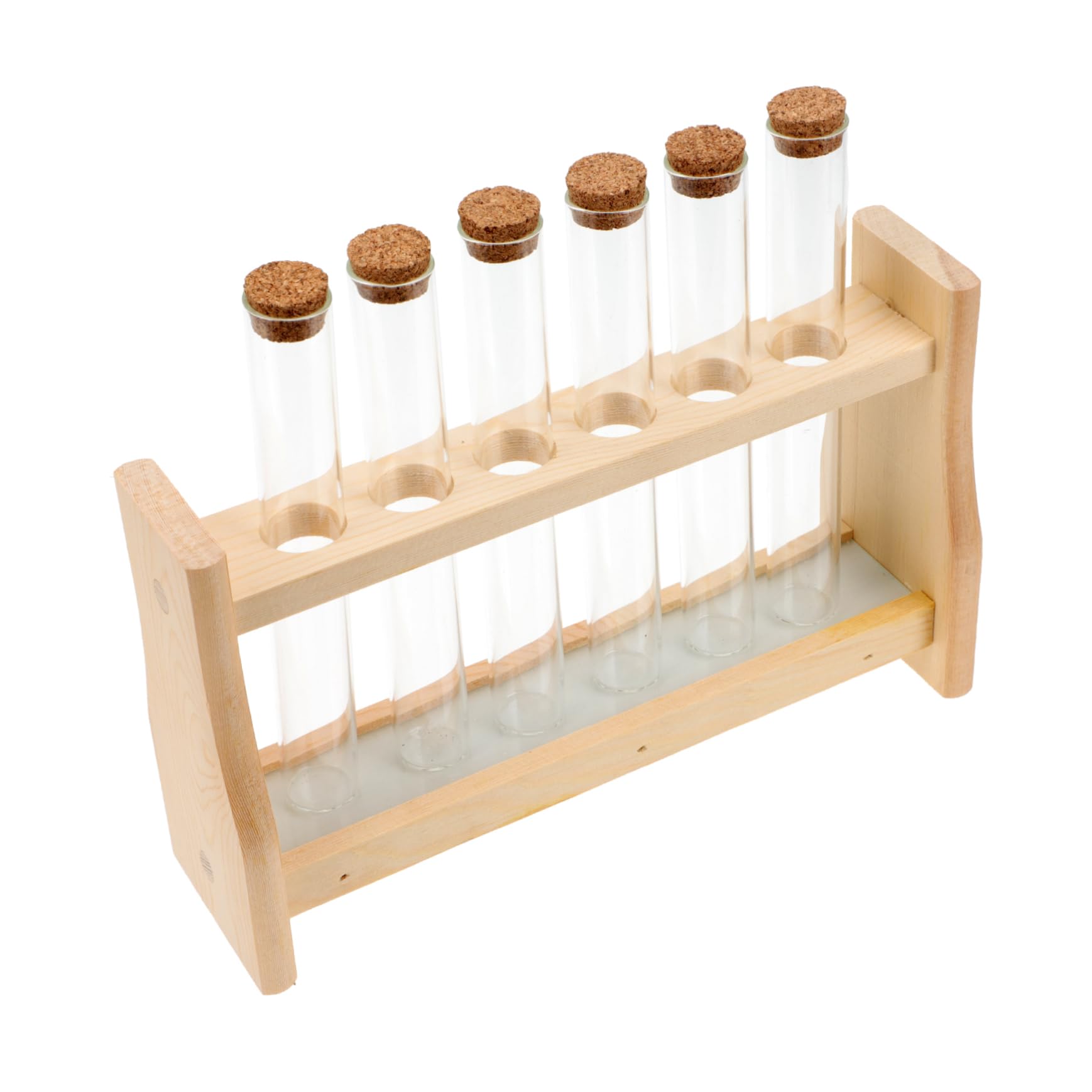 Cabilock Soporte De Tubos De Ensayo De Laboratorio Gradilla De Almacenamiento Madera y Resistente Corrosión