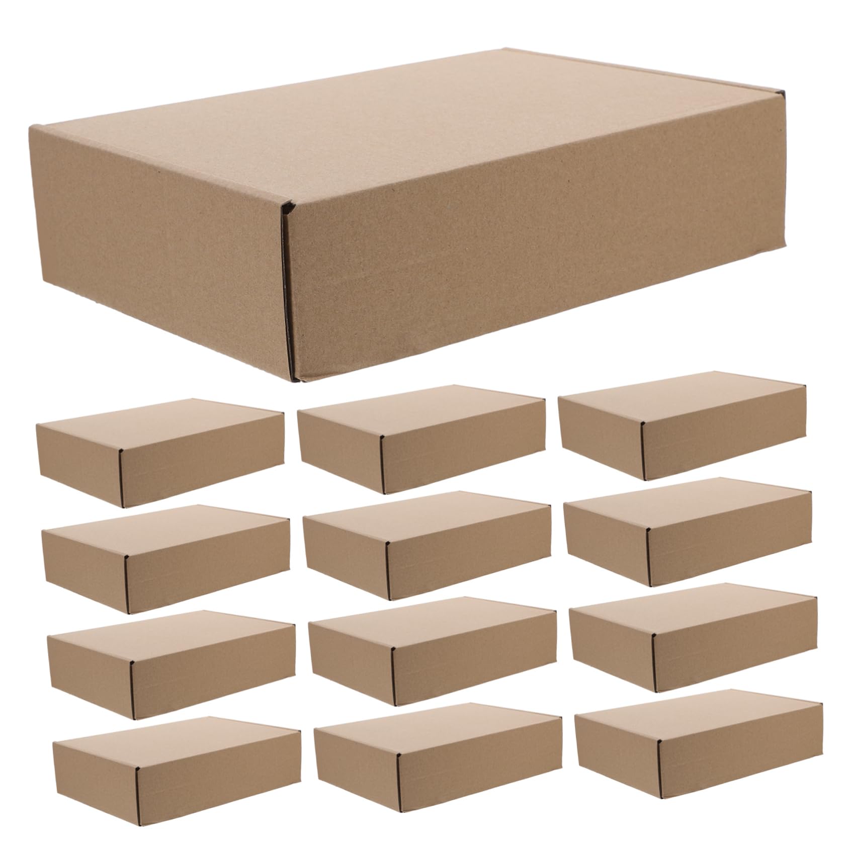 SHINEOFI 25 Piezas Cajas De Cartón Para Envíos Almacenamiento y Embalaje Cajas Postales Planas Para Manualidades y Mudanzas