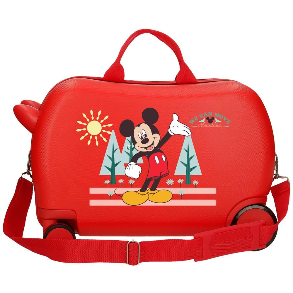 Joumma Disney Mickey Mountain Maleta Infantil Rojo 45x31x20 cms Rígido 1,8 kgs Cierre de combinación Lateral ABS 1,8 kgs 27,9L Equipaje de Mano