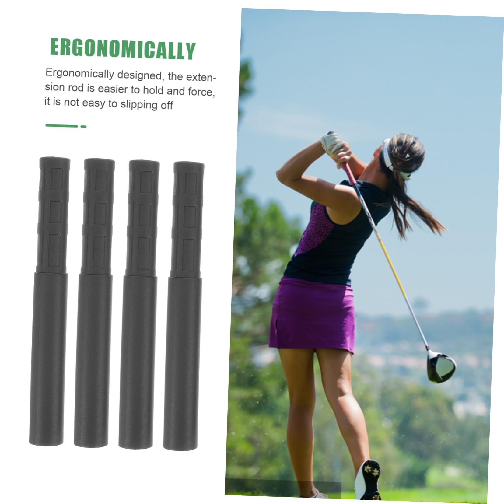 Supvox Praktischer Extender Für Golfschläger Erweiterungen Von Golfschlägern Zubehör Für Outdoor-Golf Golfschaftverlängerung Carbonfaser-verlängerungsstange Kohlefaser