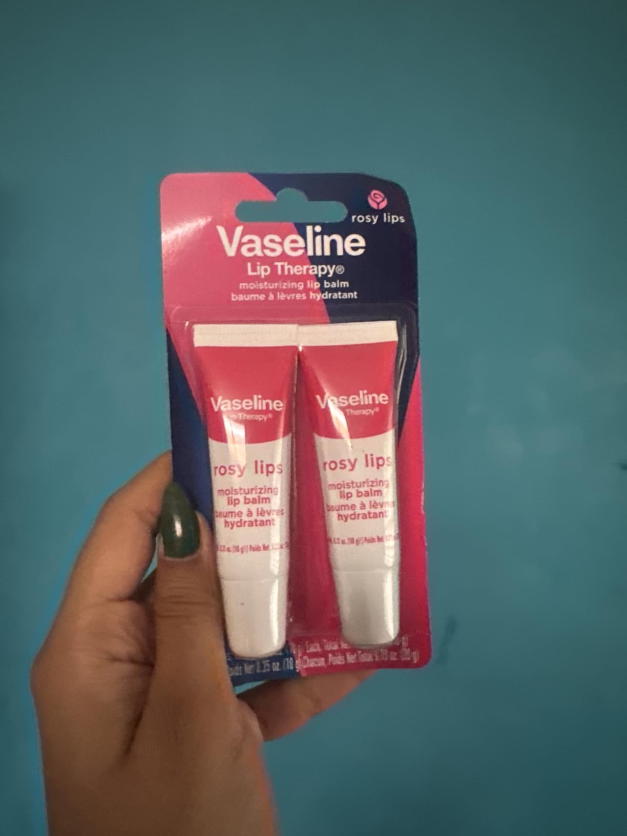 Vaseline Lip Therapy Rosy Lips Moisturizing Lip Balm - Twin Pack (2-Pack)
