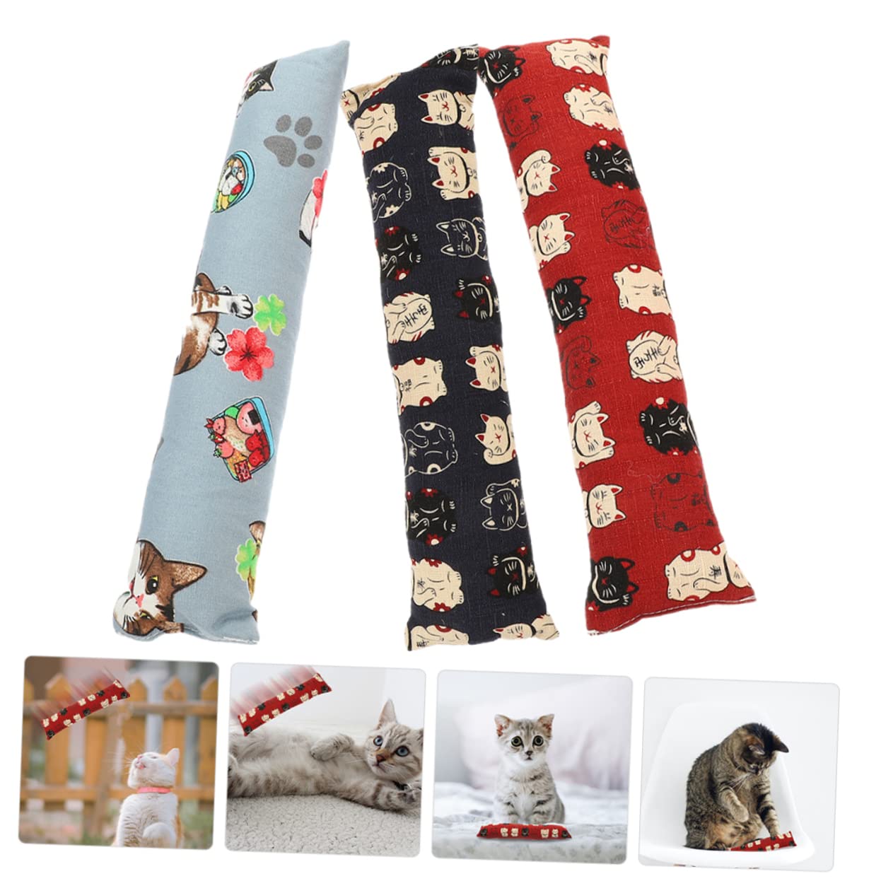 Kisangel 9piezas Juguetes De Almohada para Gatos Interactivos De Hierba Gatera Juguetes Divertidos para Gatitos Pequeños y Gatos De Interior Estimulación y Entretenimiento para Tu Mascota