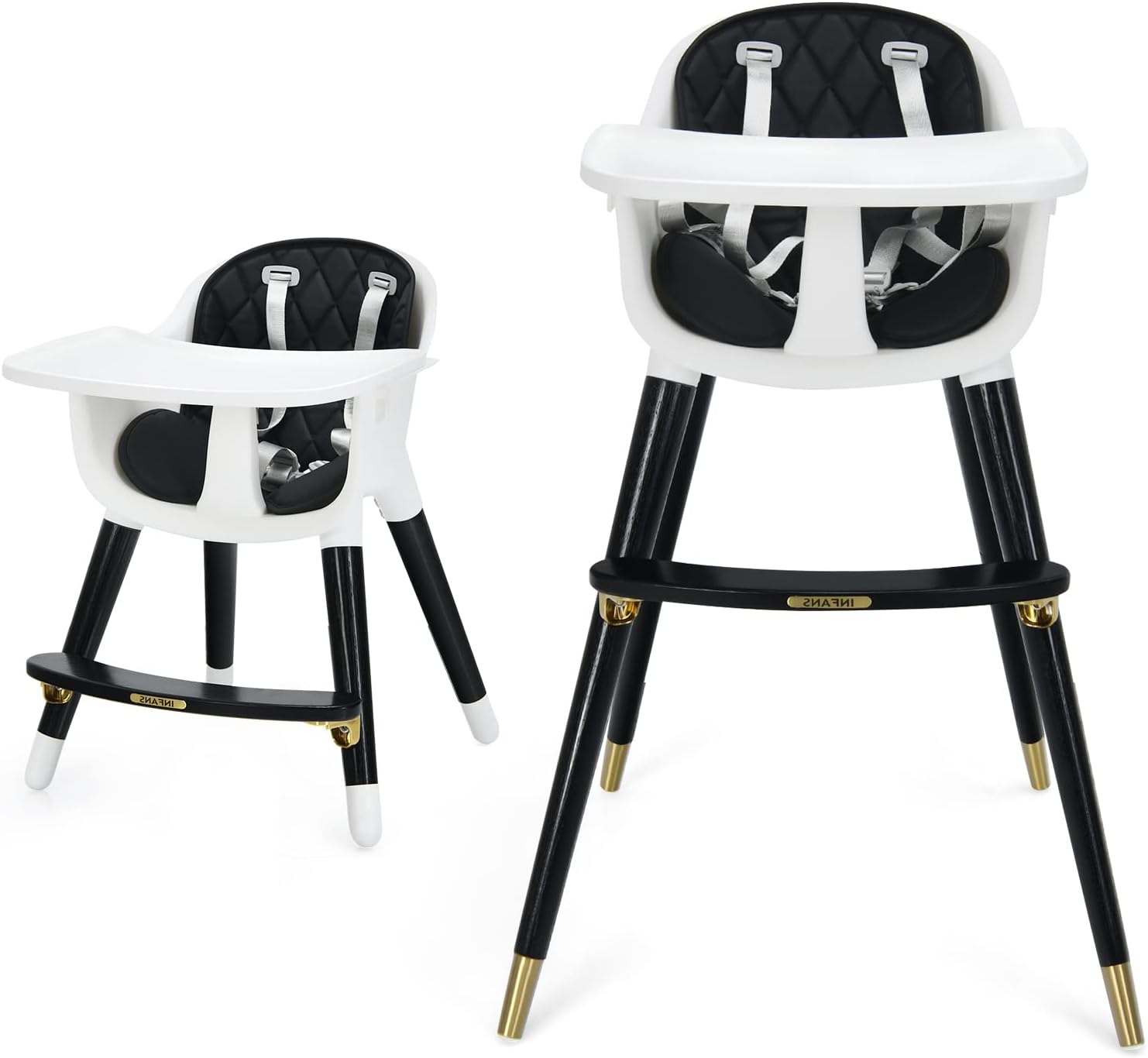BABY JOY 3 in 1 Convertible Baby High Chair, Dining High Chair for