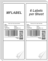 Vista 50 de MFLABEL 2x4 Shipping Labels - 25 Sheets (250 Labels) for Laser & Inkjet Printers, 10-UP FBA Address Stickers, Matte White Self-Adhesive Mailing
