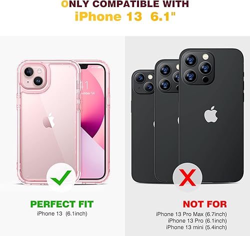 Miniatura 520 de Diaclara - Funda diseñada para iPhone 14 Pro Max, resistente, de cuerpo completo, con protector de pantalla sensible al tacto y antiarañazos + Blanco