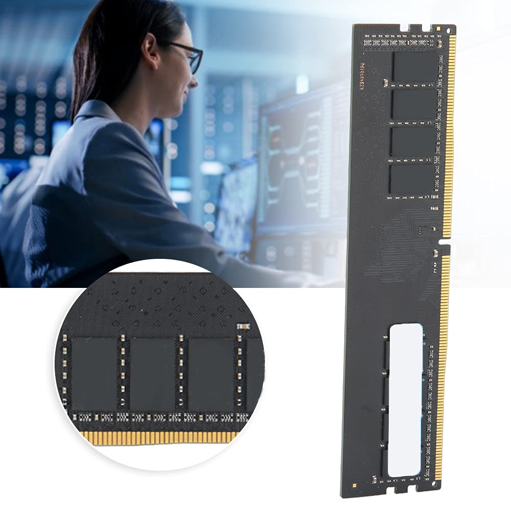 Bewinner Modulo di Memoria Desktop DDR4 da 16 GB, Stick RAM PC4 da 2666 MHz / 2400 MHz, Bassa Tensione 1,2 V, Contatti Dorati per PC da Gioco, Aggiornamento Computer da Ufficio (2400MHZ)